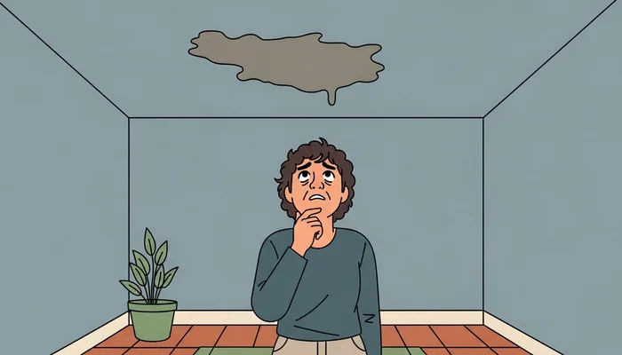 Infiltration d'eau par le plafond : lettre locataire